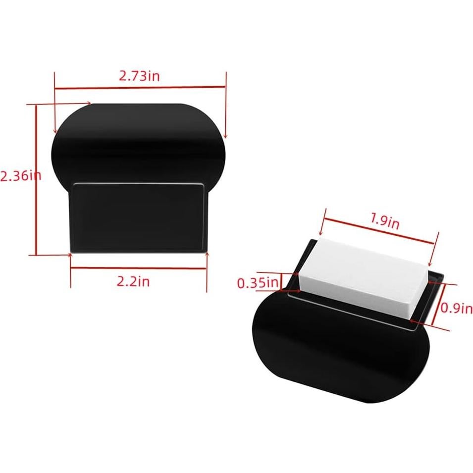 4 Piezas Elevadores de Tapa de Inodoro BRYHZKCM Blanco/Negro