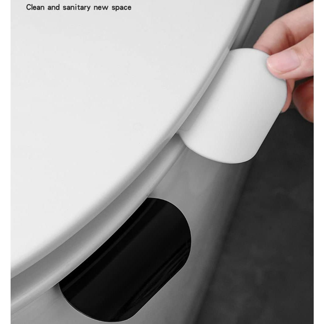 4 Piezas Elevadores de Tapa de Inodoro BRYHZKCM Blanco/Negro