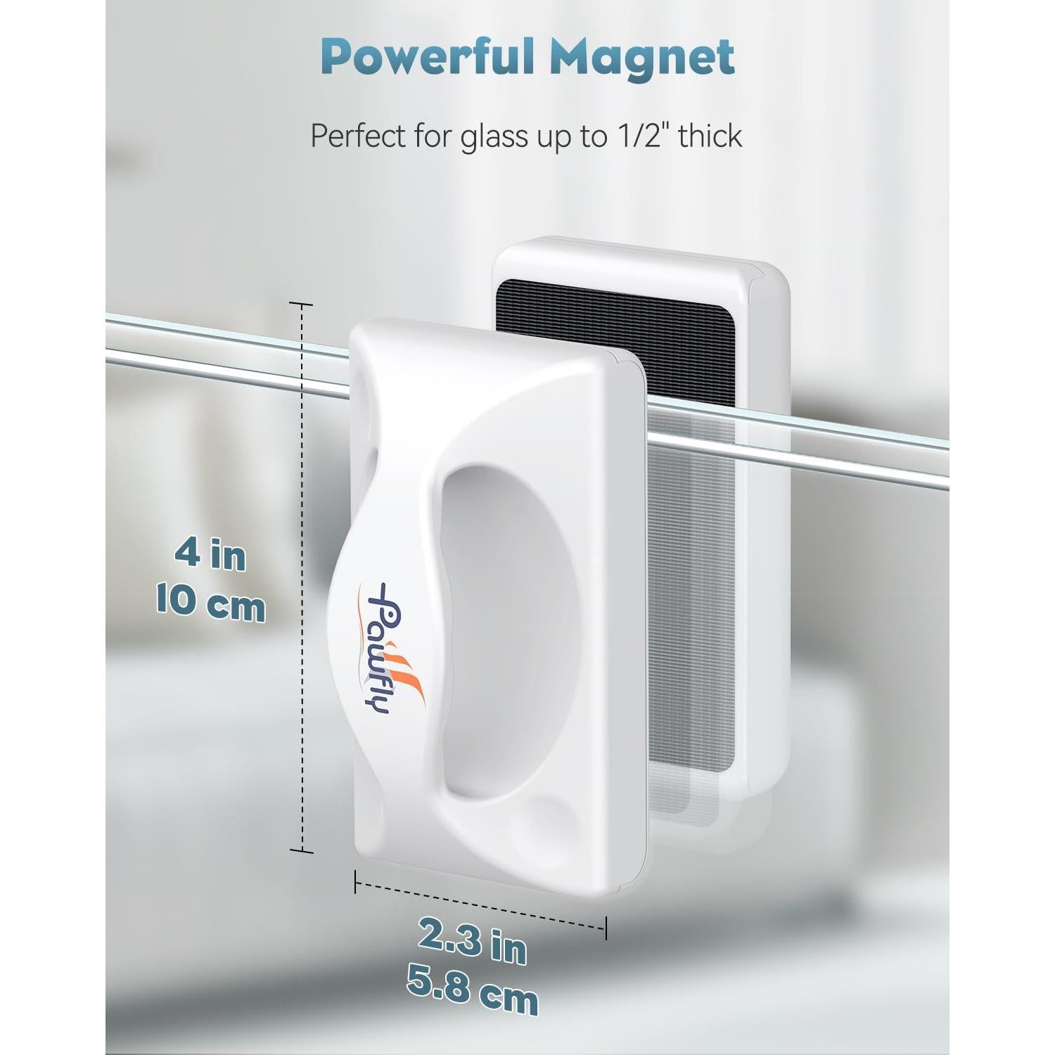 Limpiador Magnético para Acuarios Pawfly 10.16 cm - Cristal hasta 151L