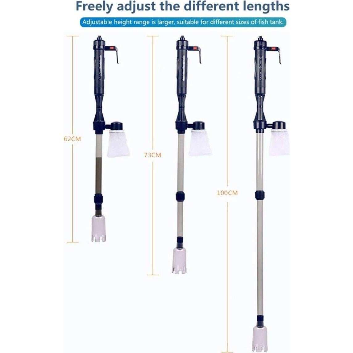 Limpiador de Acuario Eléctrico LONDAFISH 70 cm Sifón Grava