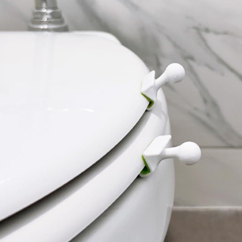 Mango de Asiento de Inodoro Sin Adhesivo ANOQ - 2 Paquete Blanco