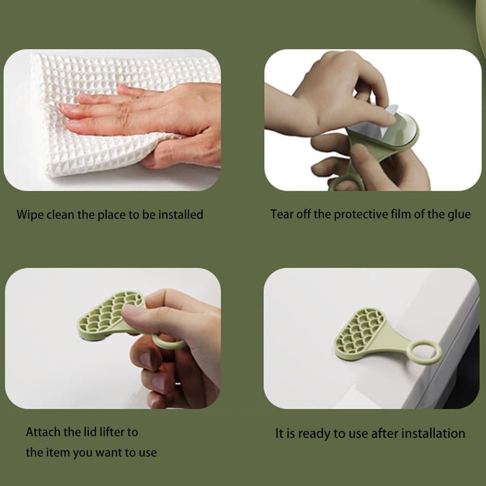 5 Elevadores de Tapa de Inodoro BOSOIRSOU Silicona Multicolor