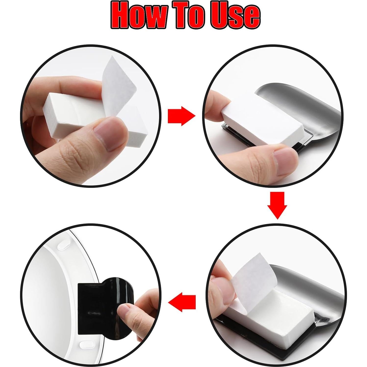 Elevador de Asiento de Inodoro Wuyituart 3 Pcs Negro