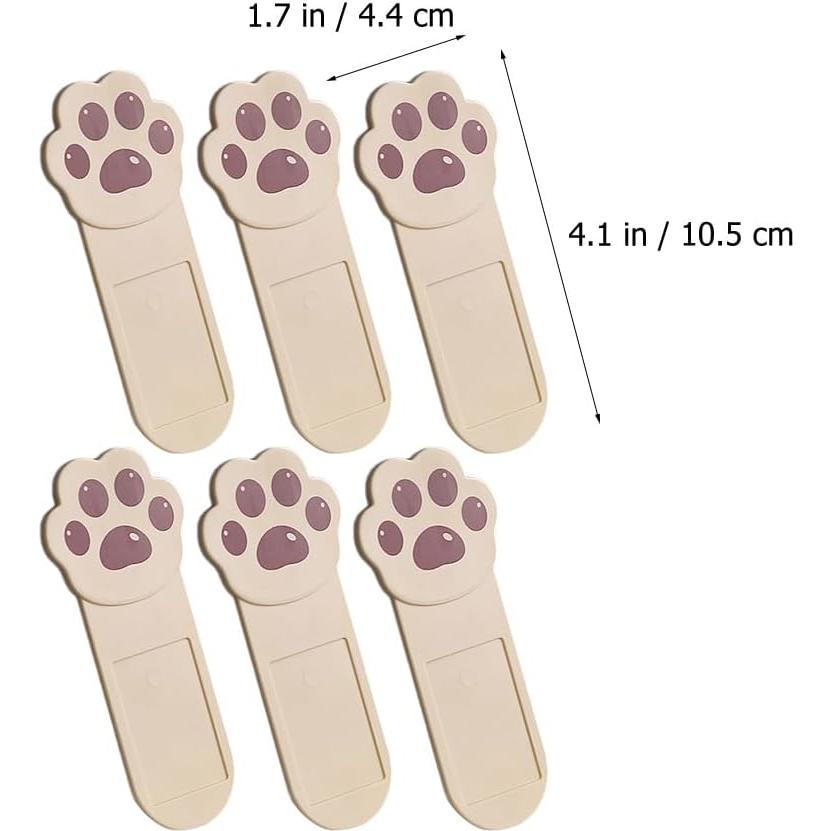 Elevador Adhesivo de Tapa de Inodoro DOITOOL 6 Piezas Café