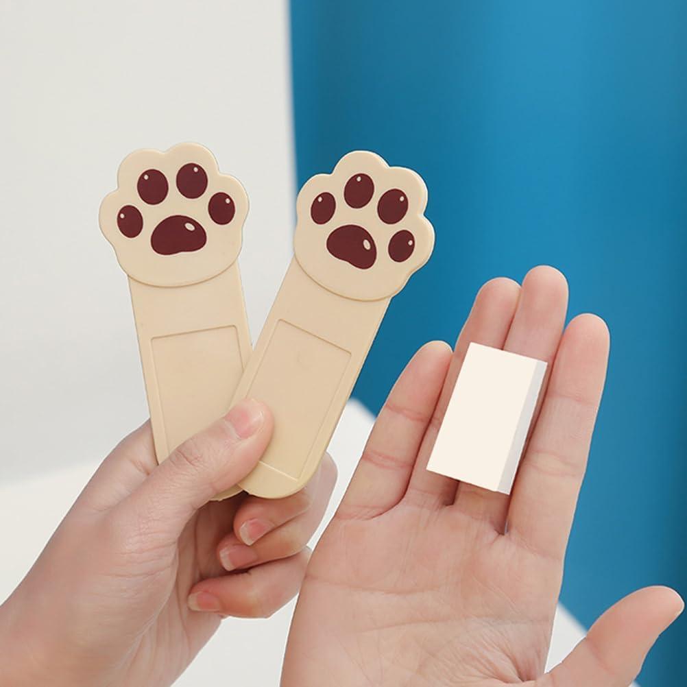 Elevador Adhesivo de Tapa de Inodoro DOITOOL 6 Piezas Café