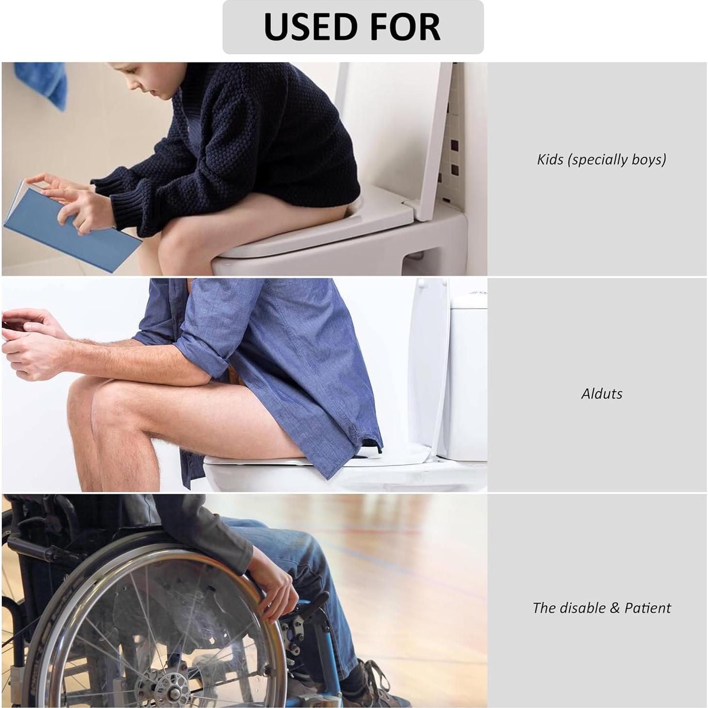 Deflector de Orina Universal TPE para Inodoro - 2 Piezas