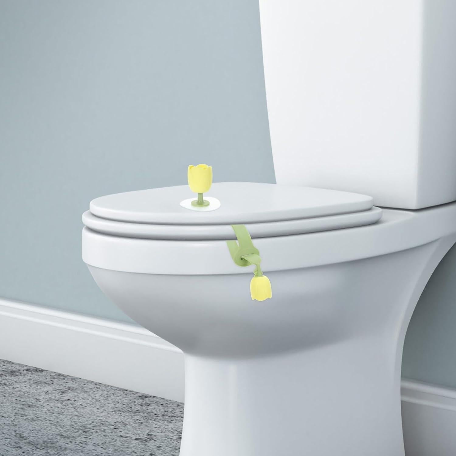 Elevador de Asiento y Tapa de Inodoro Aboofan Verde Silicona