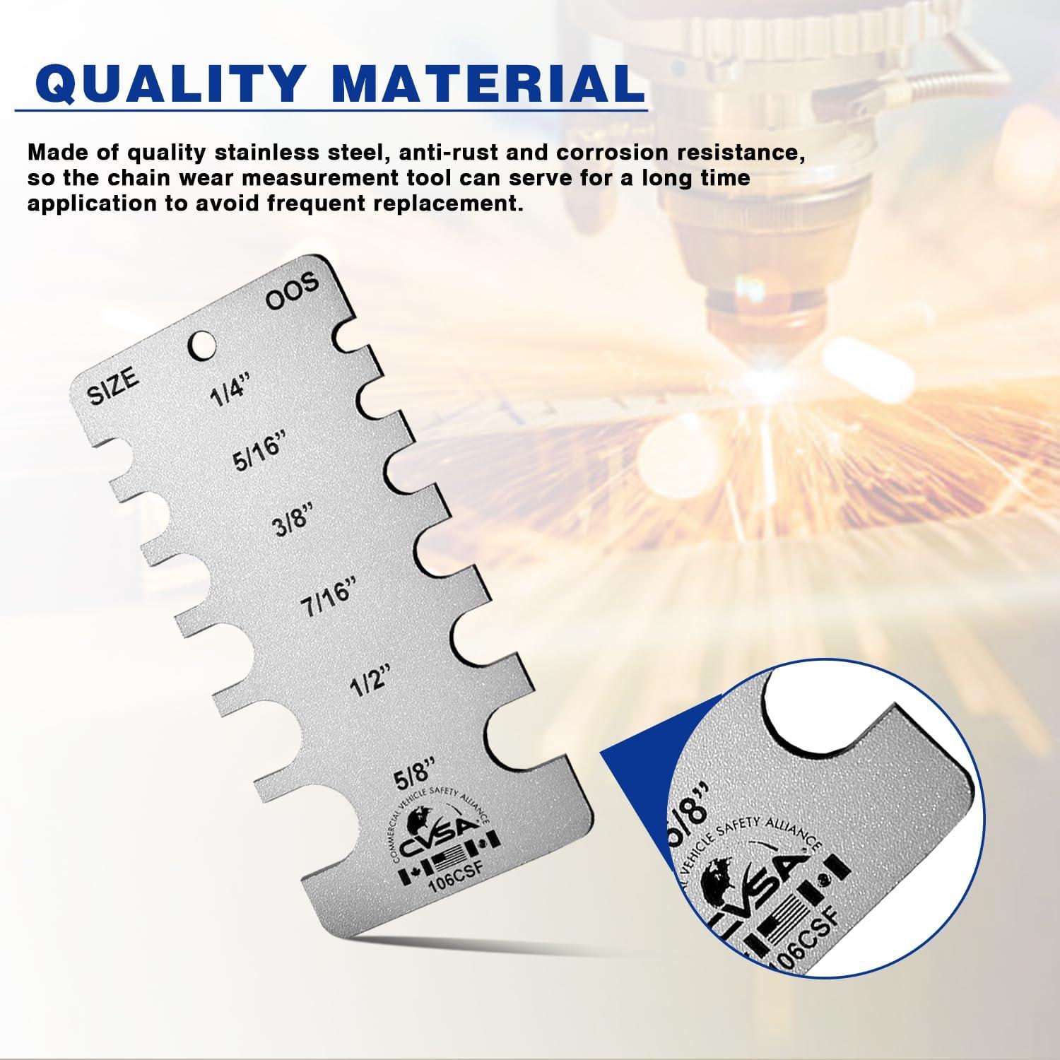 Medidor de Desgaste de Cadena Chainsafe Brake Tech BT-106CSF