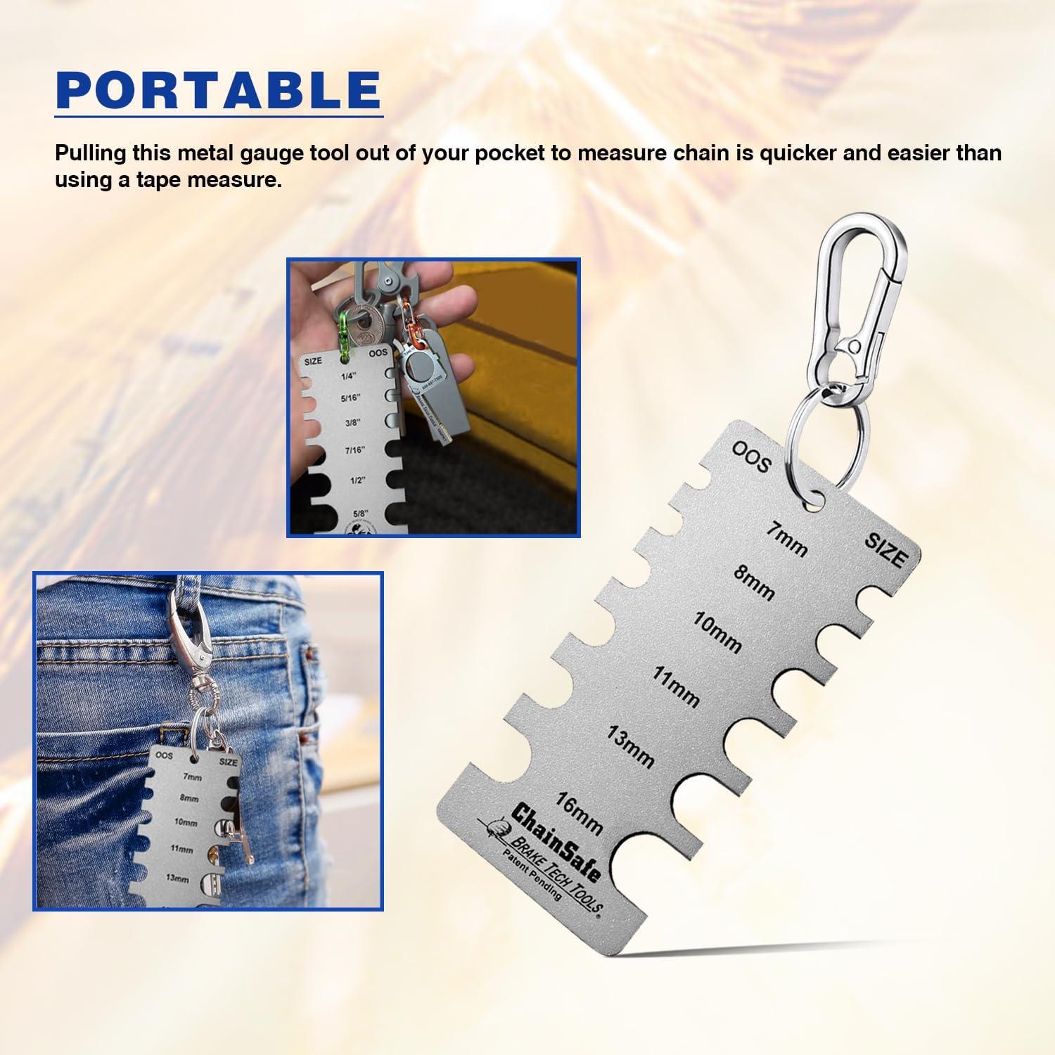 Medidor de Desgaste de Cadena Chainsafe Brake Tech BT-106CSF