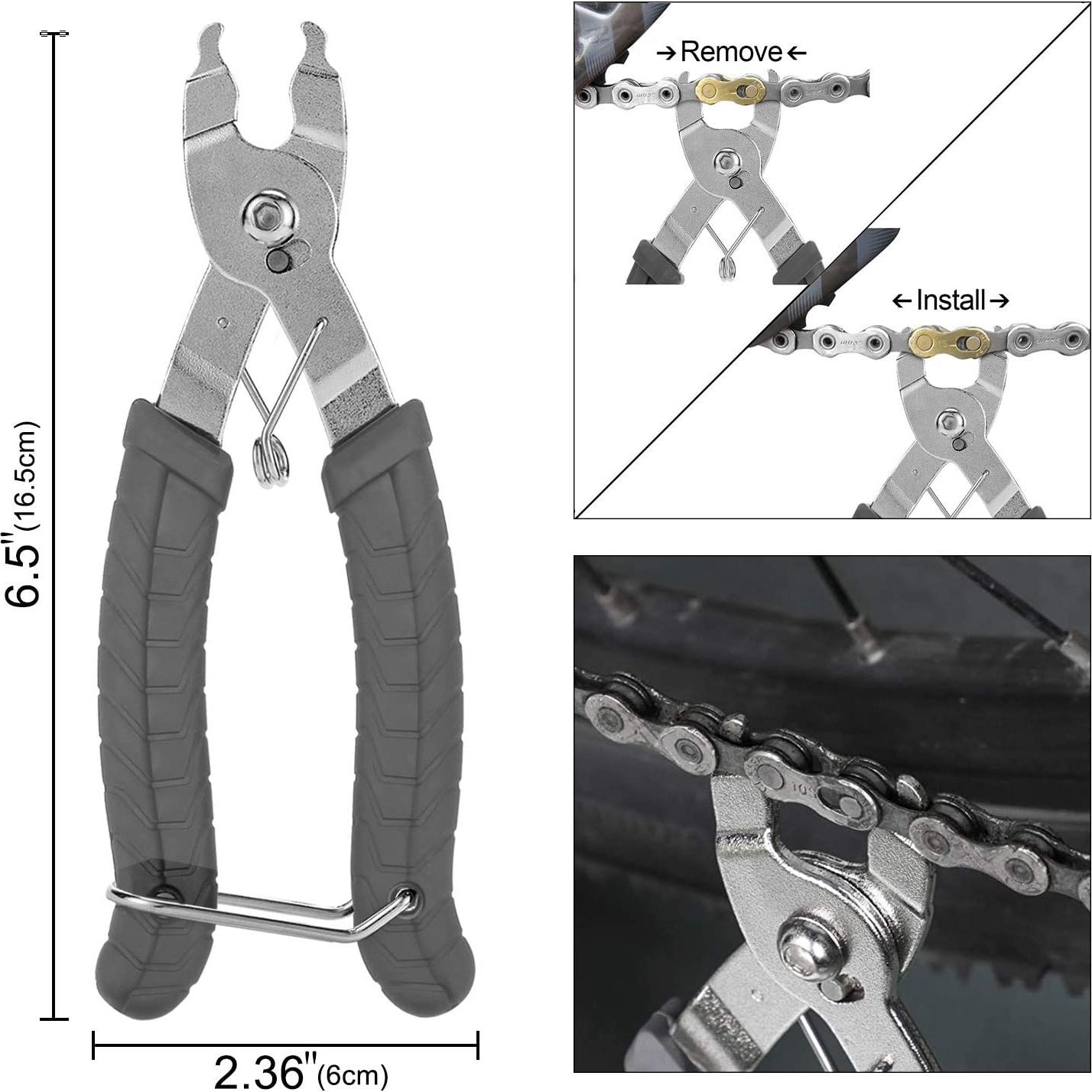 Kit de Herramientas para Reparar Cadenas de Bicicleta QKURT