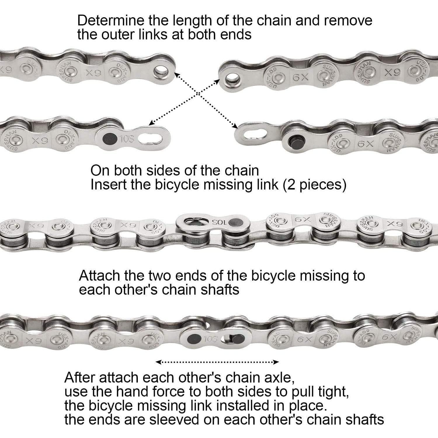 Kit de Herramientas para Reparar Cadenas de Bicicleta QKURT