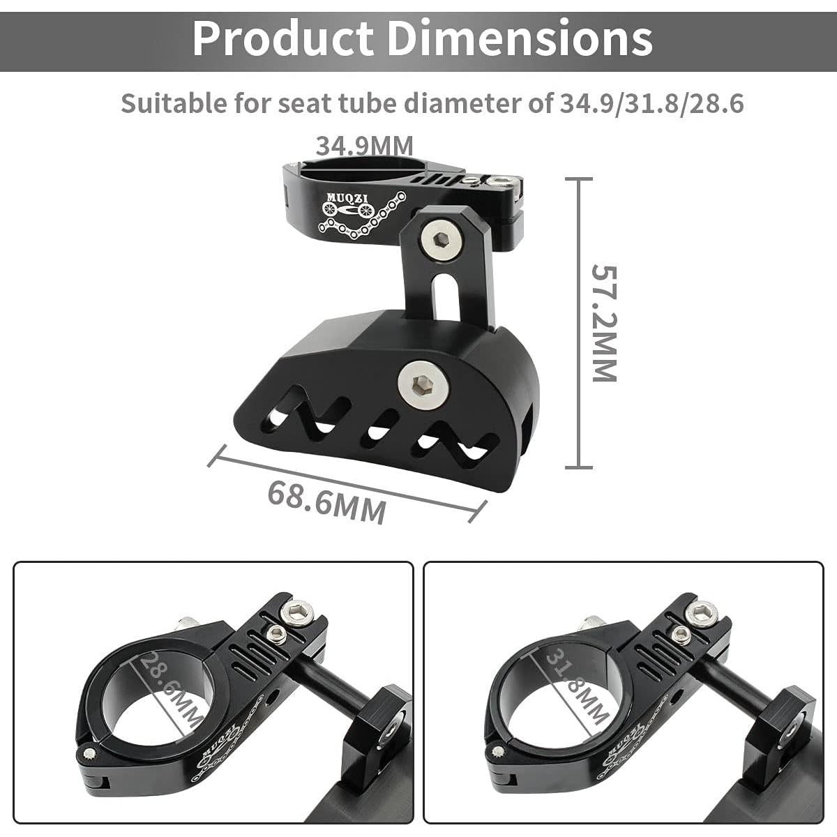 Guía de Cadena MUQZI para Bicicleta de Montaña - Aluminio Ajustable