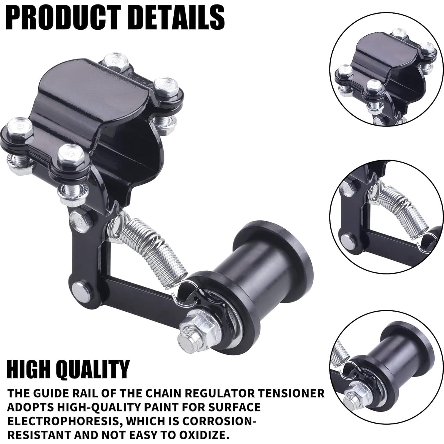 Guía de tensores de cadena motocicleta CNCMOTOK universal 3 ruedas