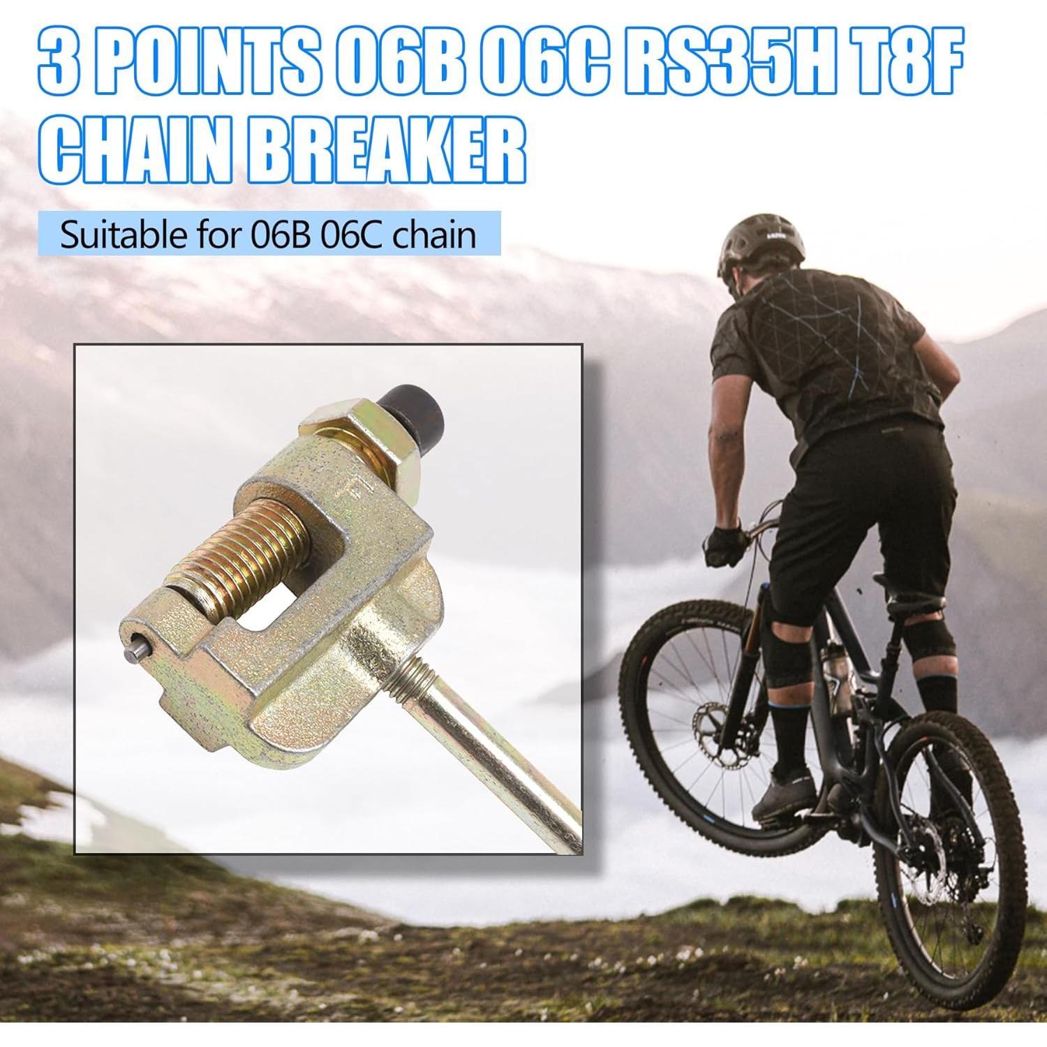 Rompe Cadena Universal PLAXNS 06B 06C 35h T8F para Moto y Bicicleta