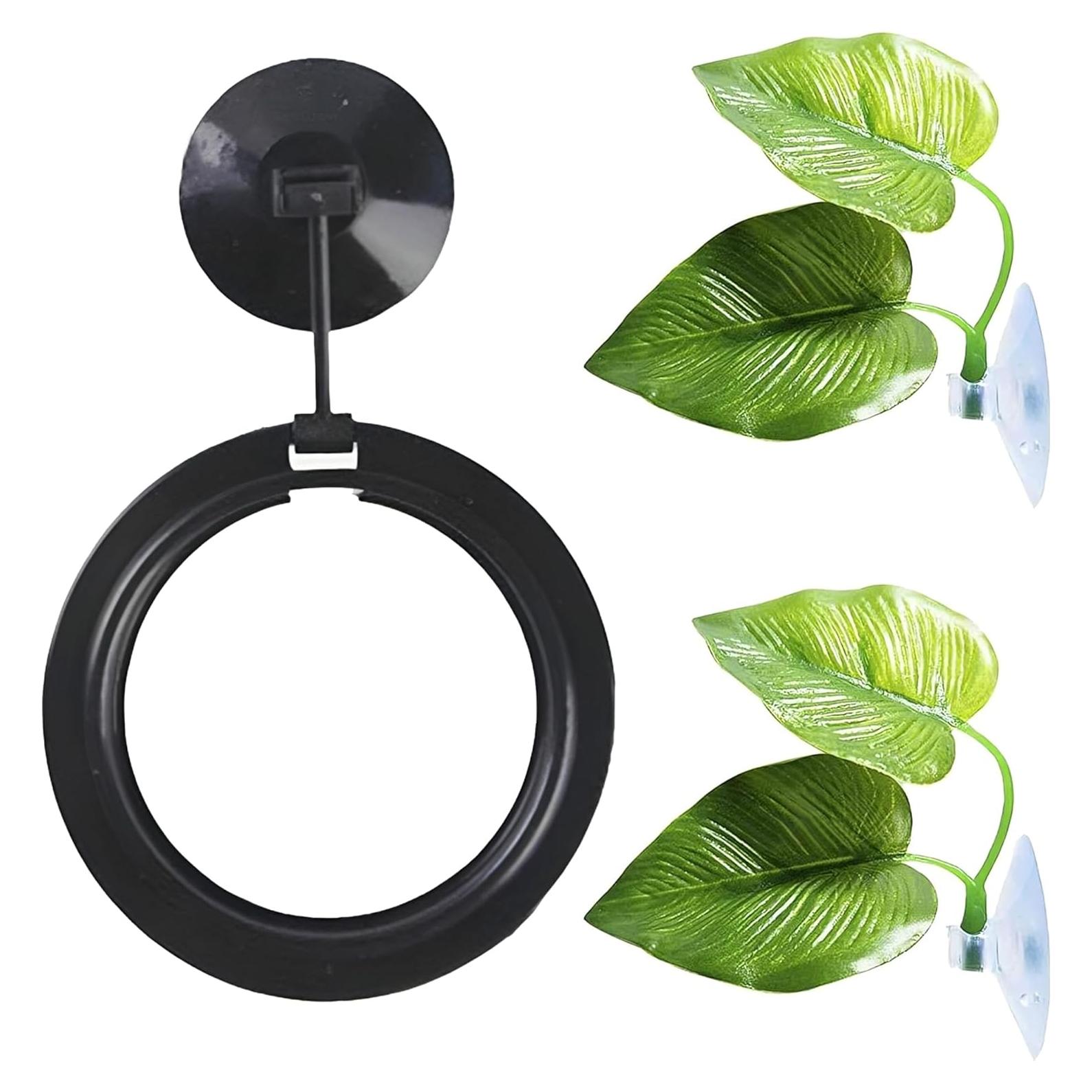 Hamacas de Hoja y Anillo Betta SunGrow - 2 Almohadillas y Alimentador