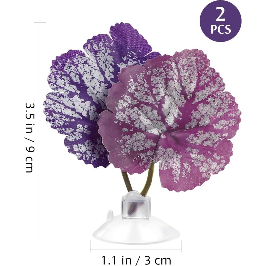 Hamaca para Betta Balacoo 2 Pcs Hoja Acuática con Ventosa