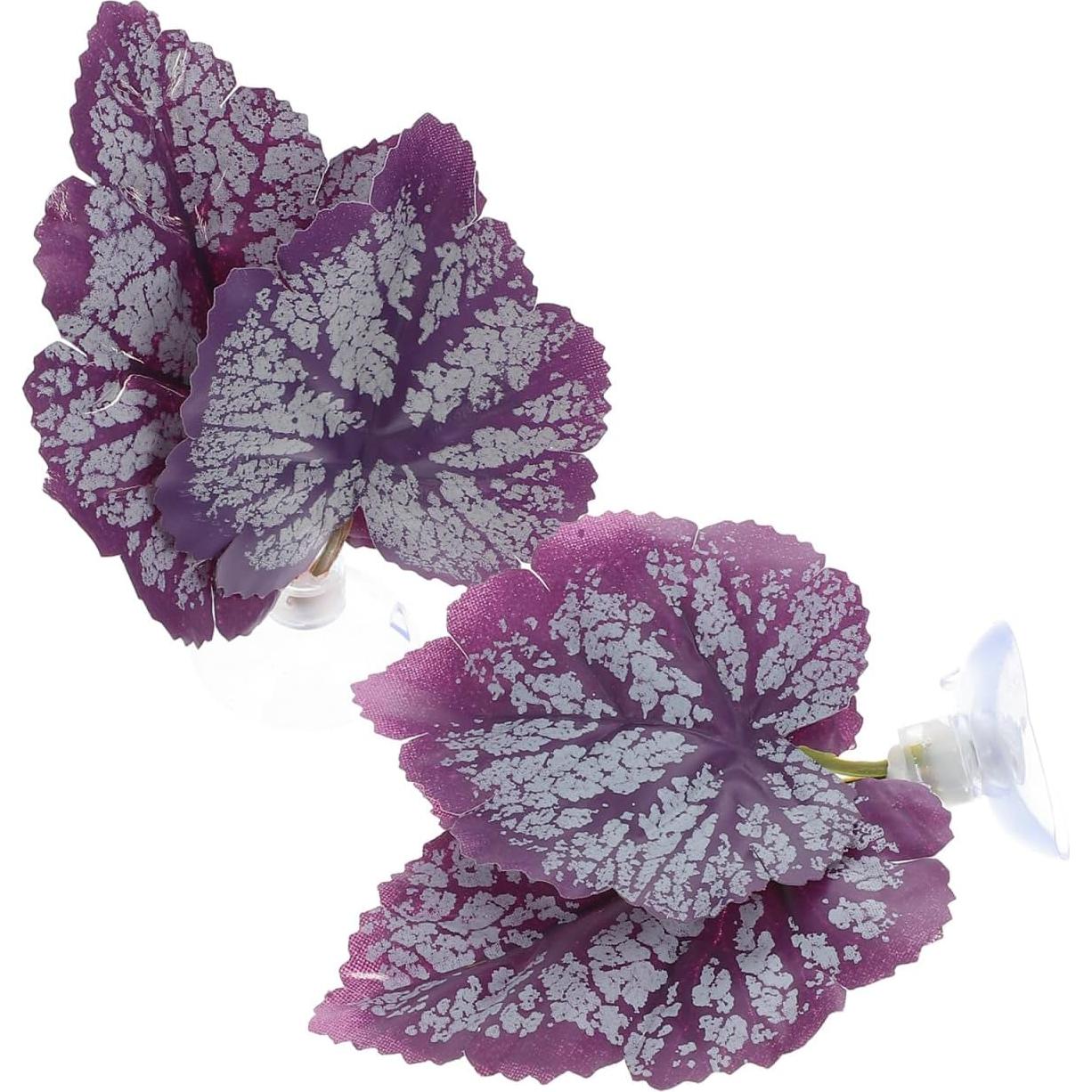 Hamaca para Betta Balacoo 2 Pcs Hoja Acuática con Ventosa