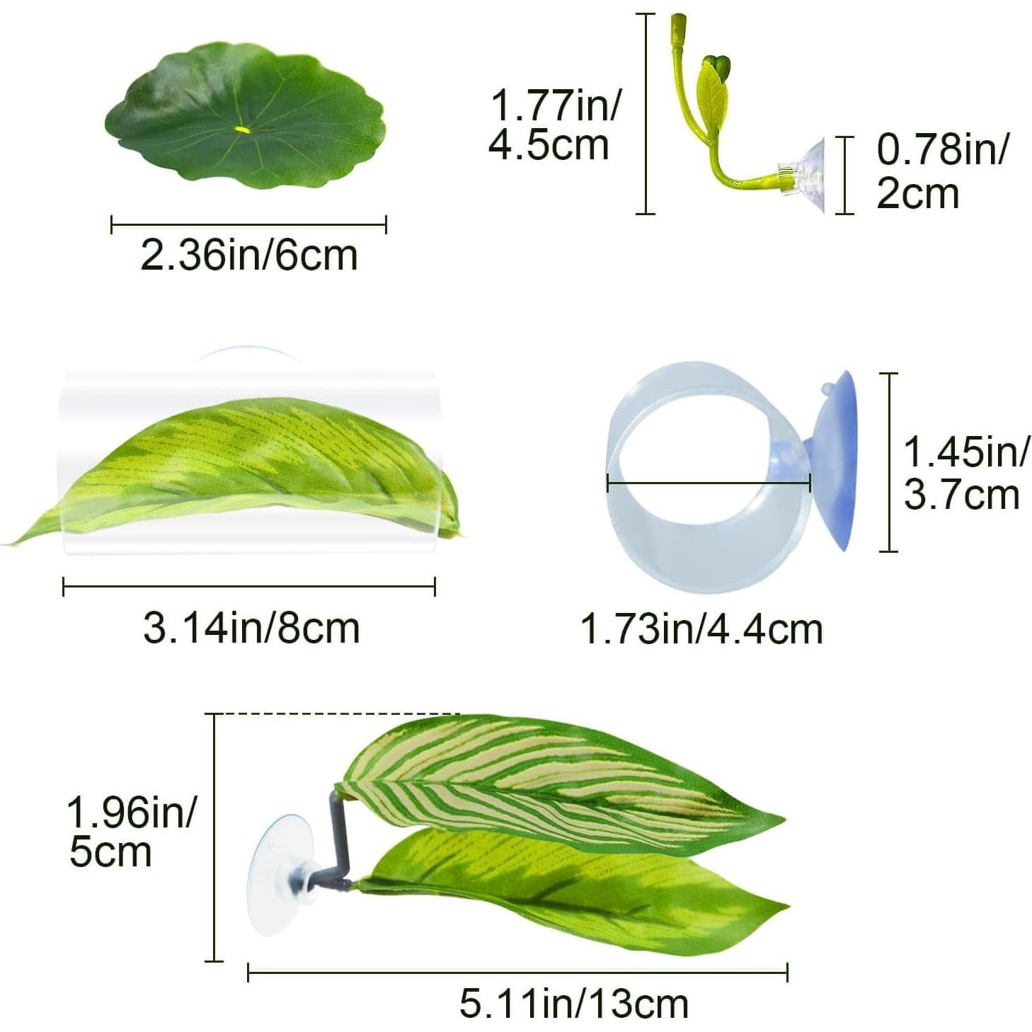 Juego de Accesorios para Acuario Betta BaoZqua 5 Piezas