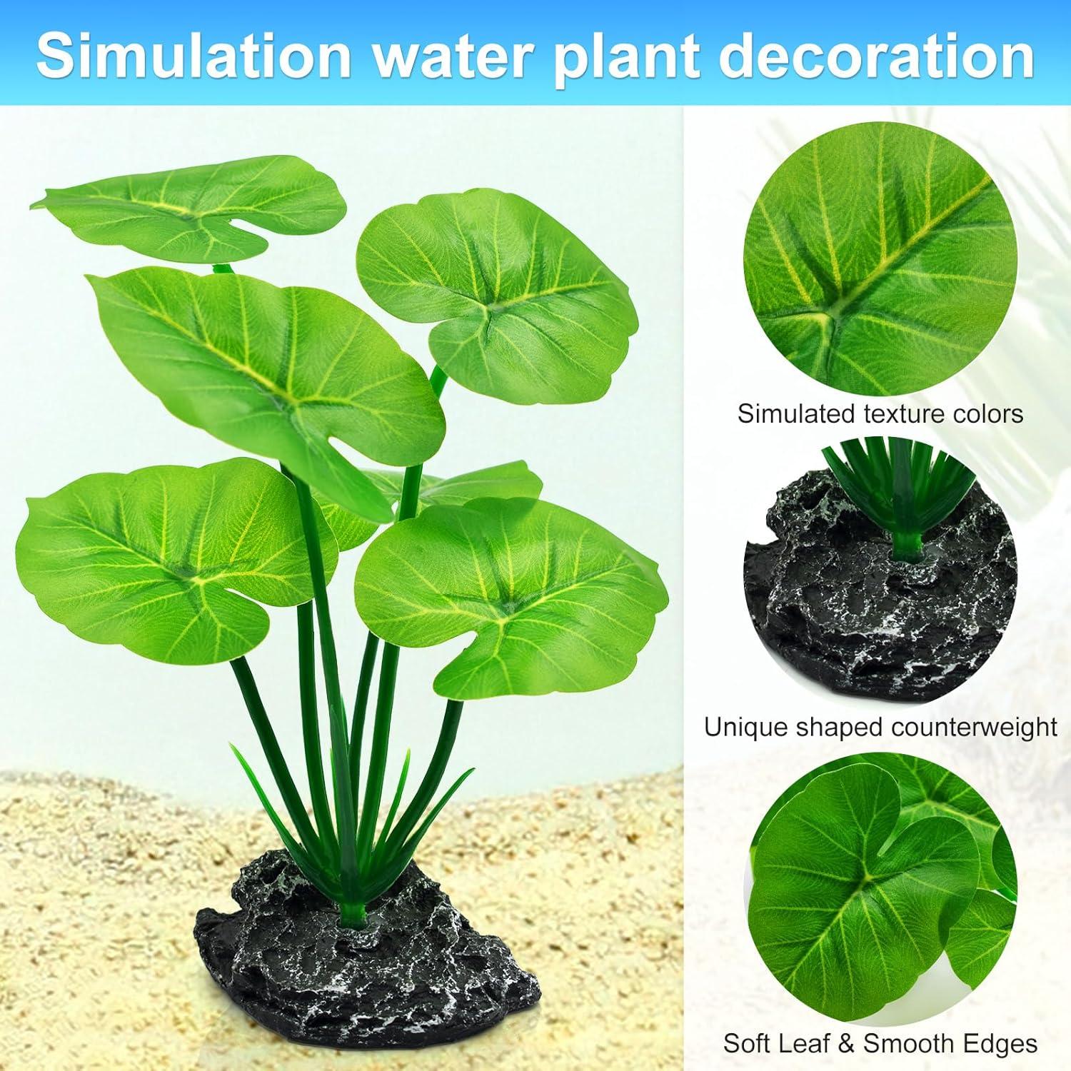 Plantas Artificiales para Acuario Uoiispet - 2 Unidades Verde