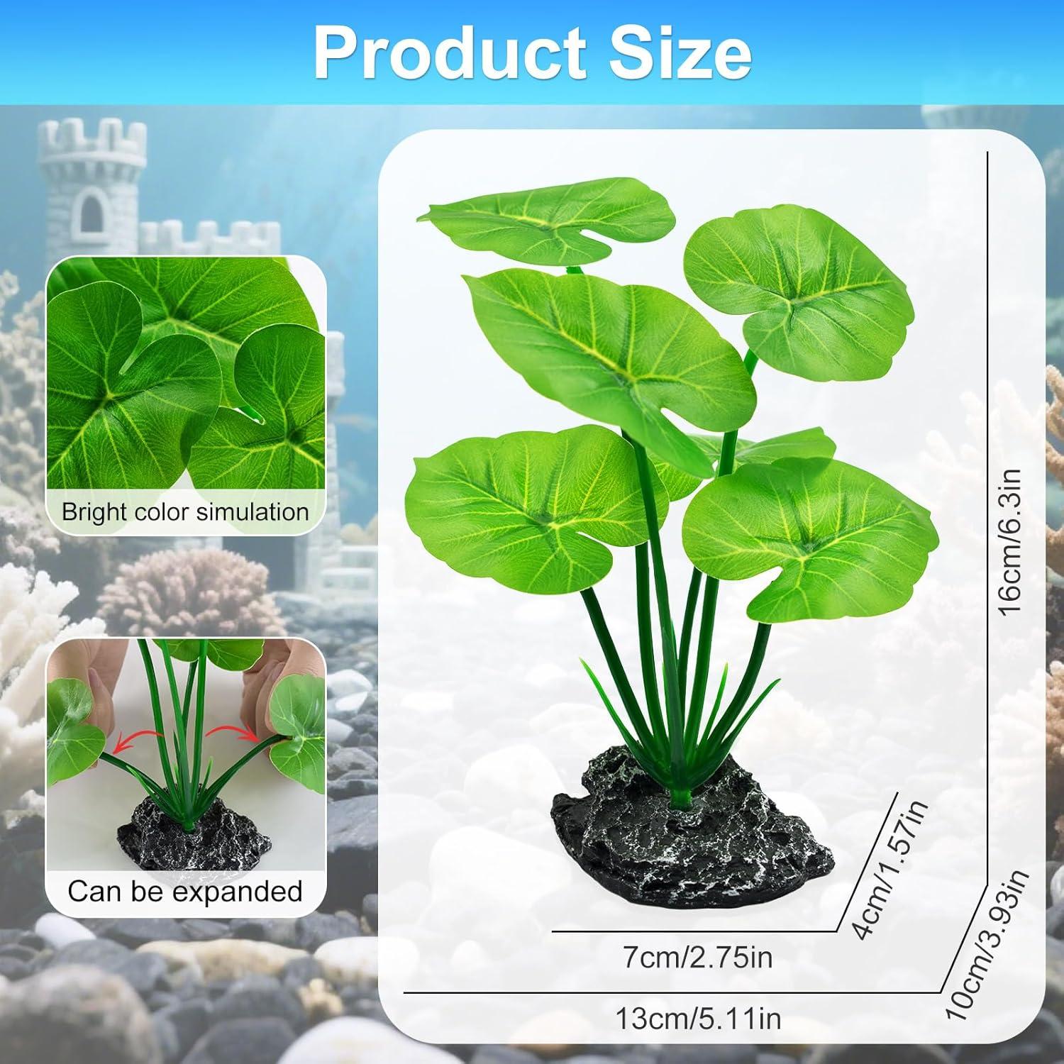 Plantas Artificiales para Acuario Uoiispet - 2 Unidades Verde