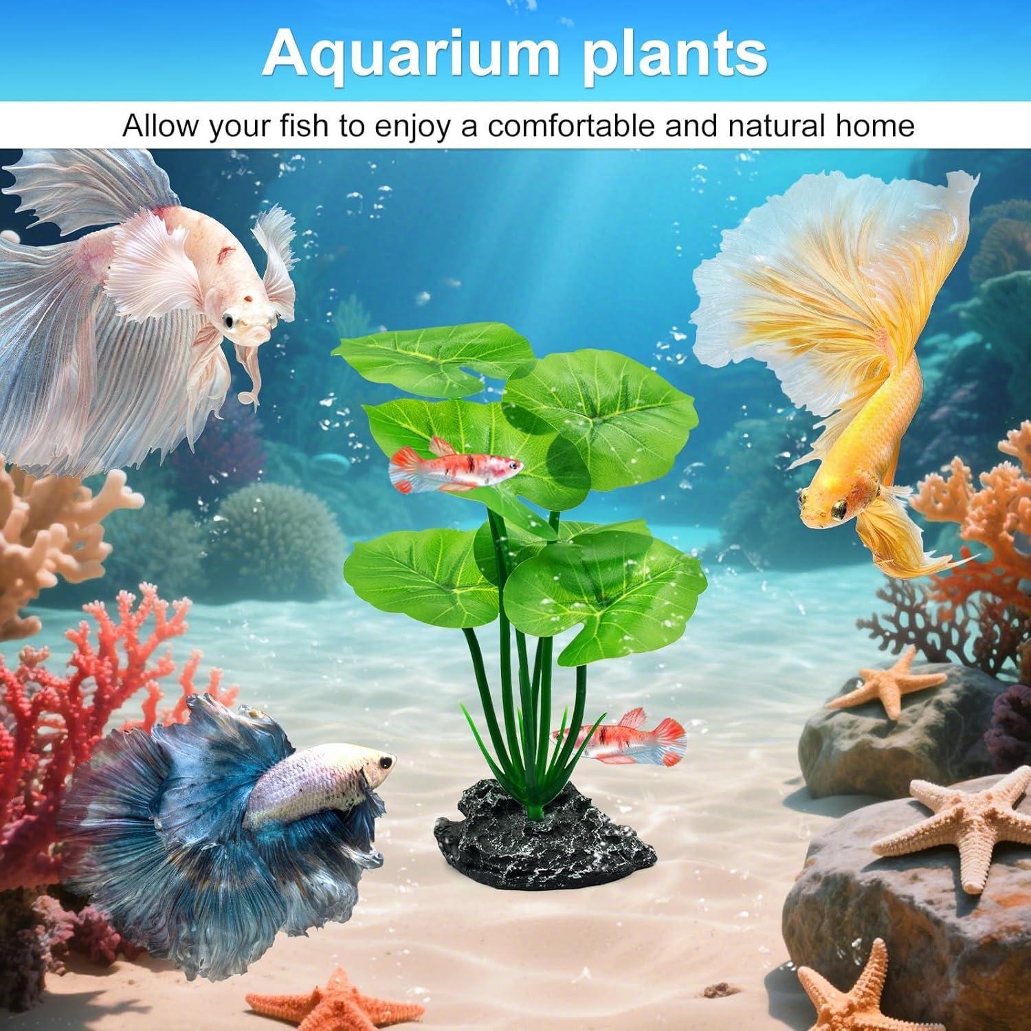Plantas Artificiales para Acuario Uoiispet - 2 Unidades Verde