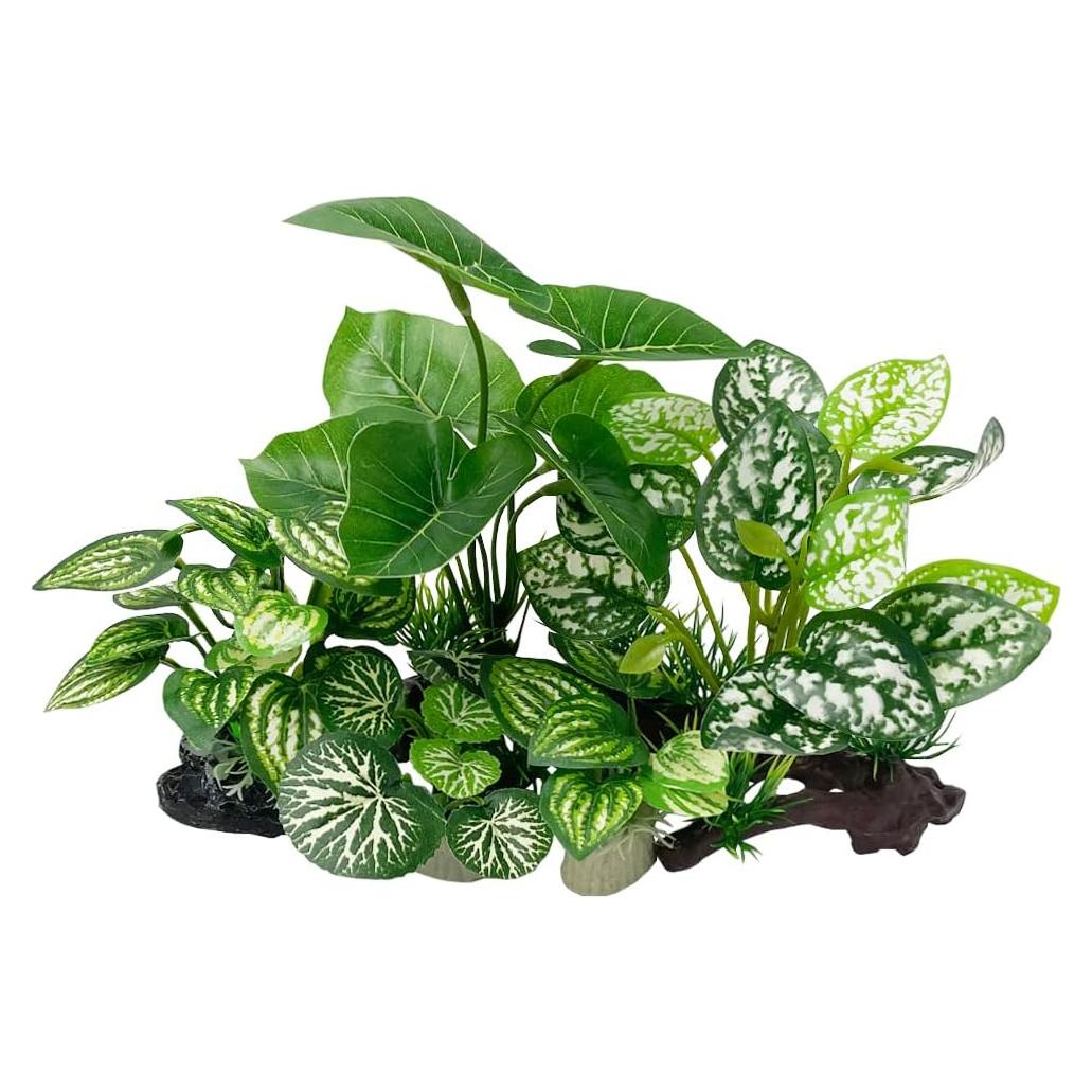 Decoración para Acuarios Smoothedo-Pets 5 Piezas Hoja Artificial