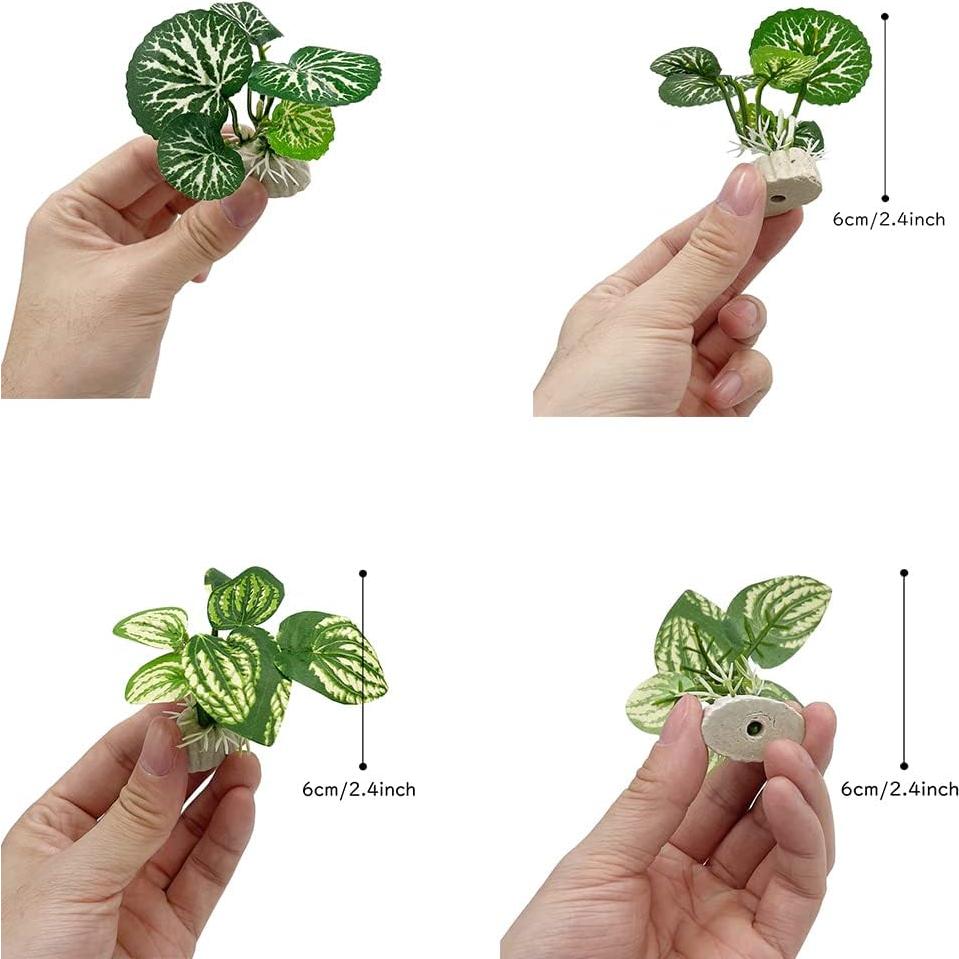 Decoración para Acuarios Smoothedo-Pets 5 Piezas Hoja Artificial