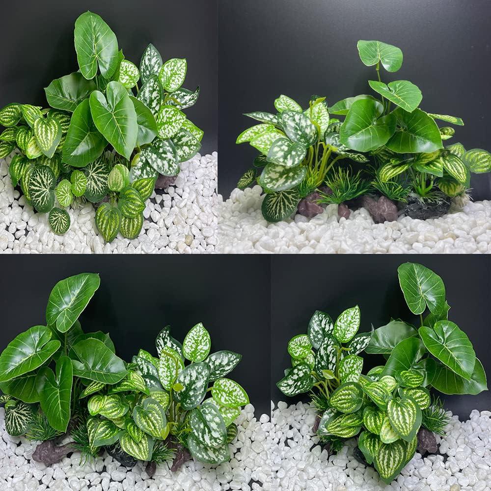 Decoración para Acuarios Smoothedo-Pets 5 Piezas Hoja Artificial