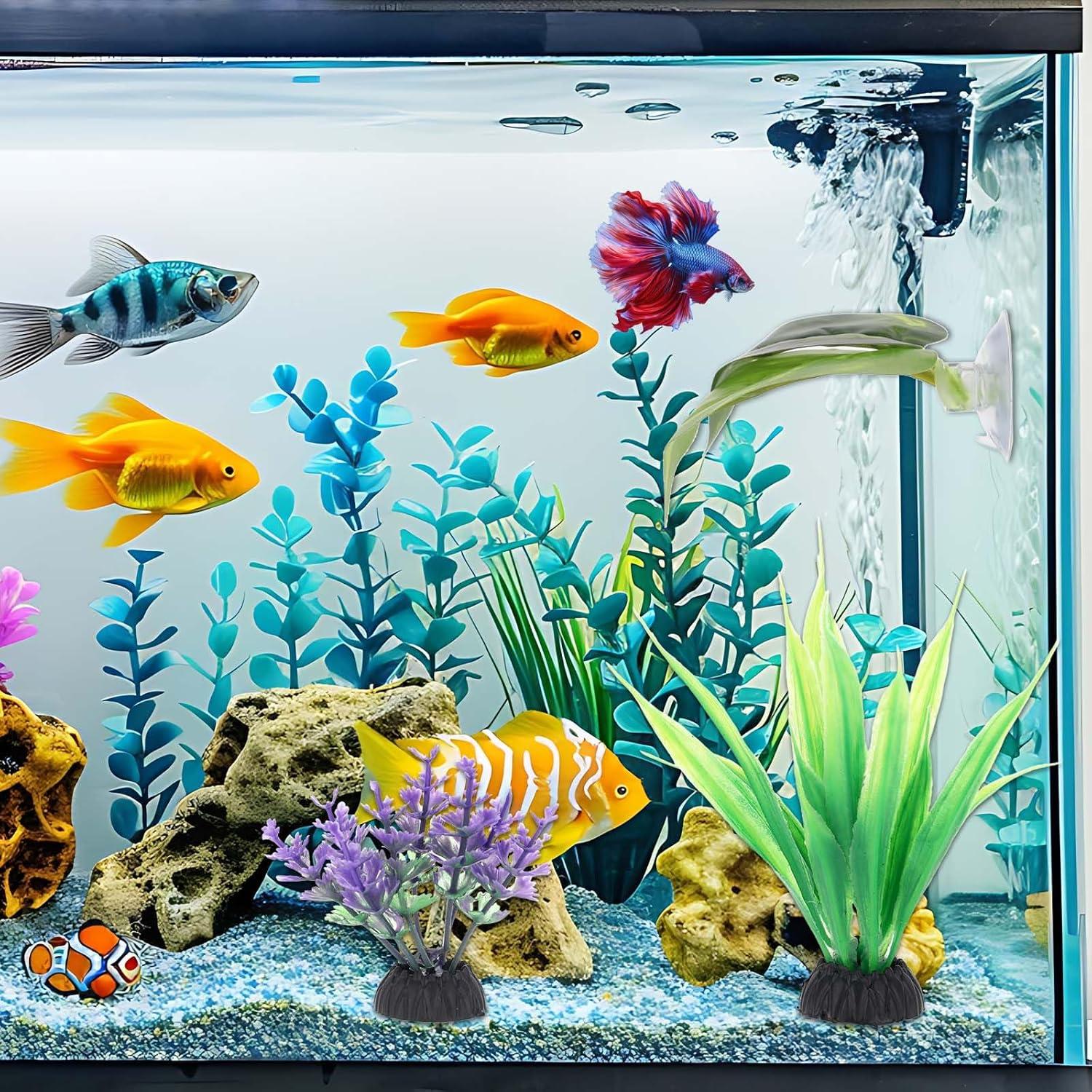 3 Piezas Decoraciones para Acuario Psyqtsuary - Plantas Artificiales