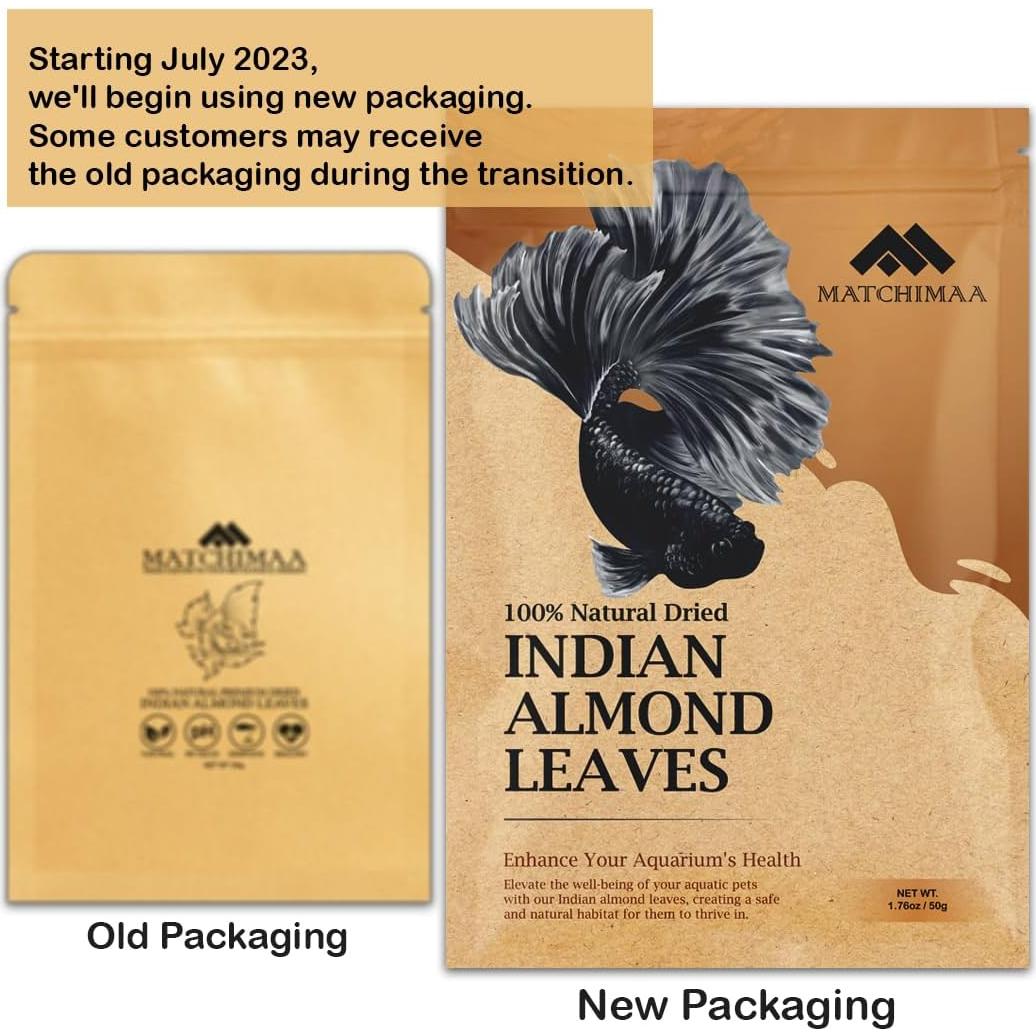 Hojas de Almendra India AMA GROW 50g 15-23cm para Acuarios