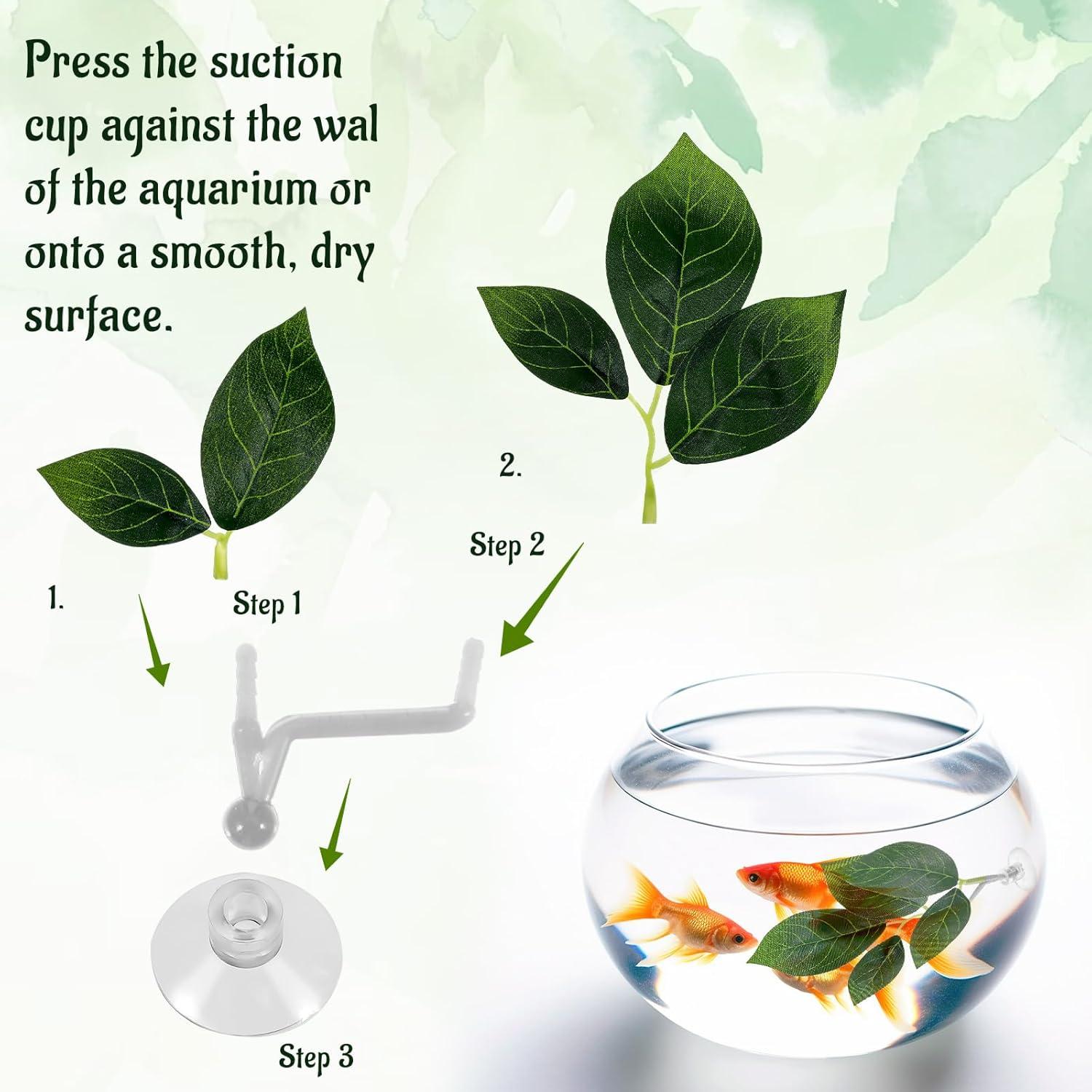 Accesorios para Acuario Ymapinc - 4 Hojas de Betta Ajustables