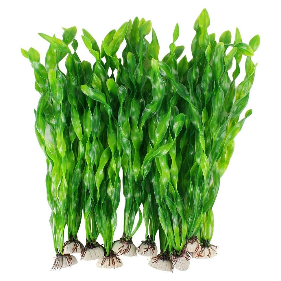 Plantas de Acuario Artificiales MyLifeUNIT 10 Piezas Verde 30.48cm