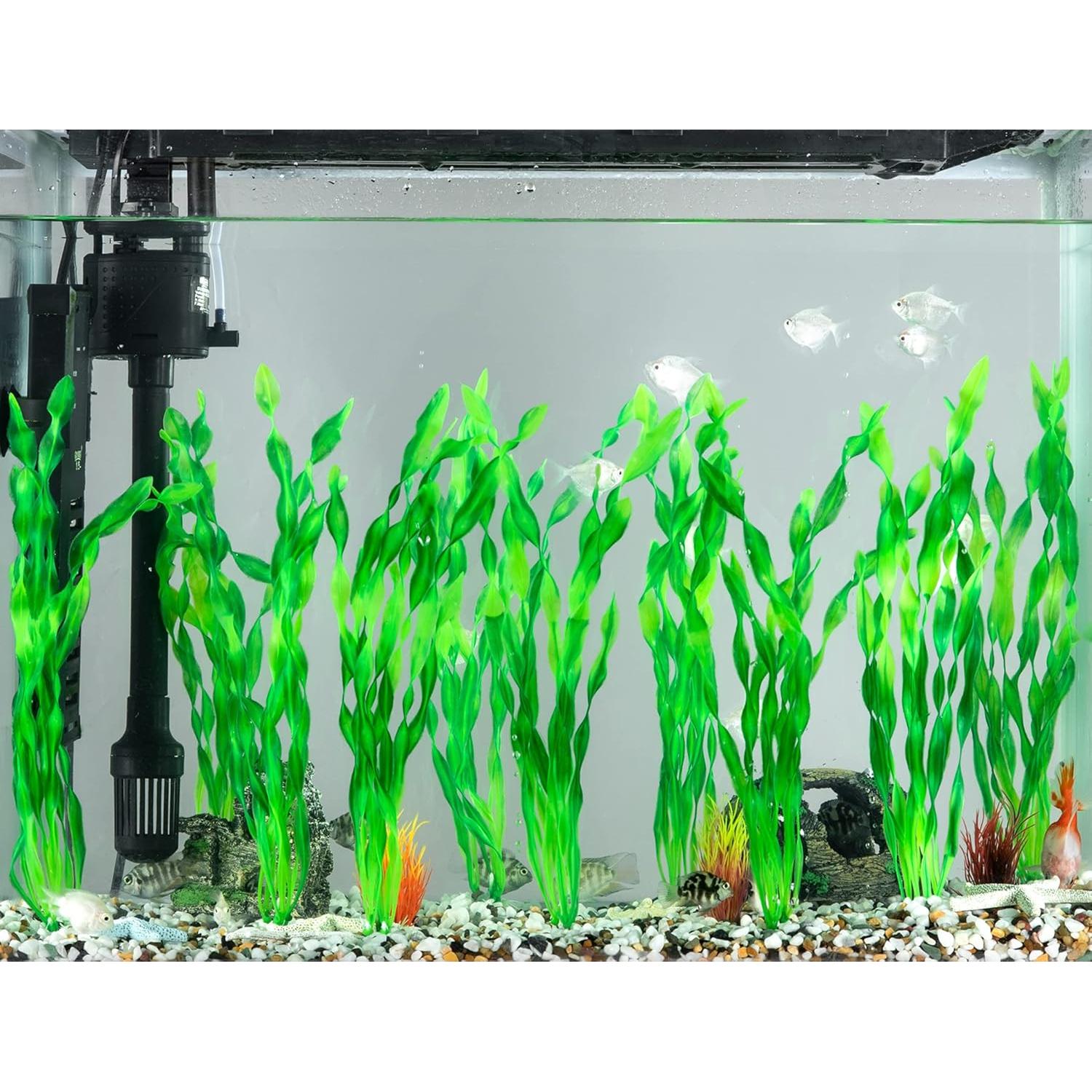 Plantas de Acuario Artificiales MyLifeUNIT 10 Piezas Verde 30.48cm
