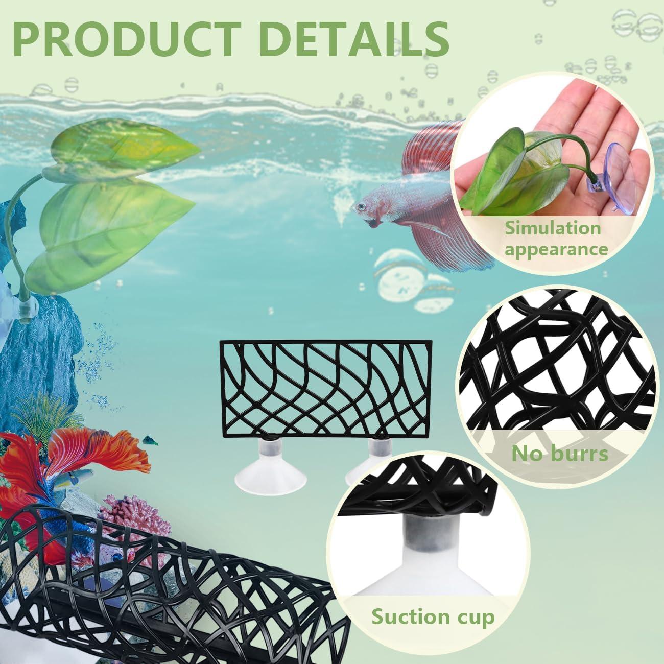 Tubo de Túnel para Peces Betta jb - Accesorios Acuario Azul