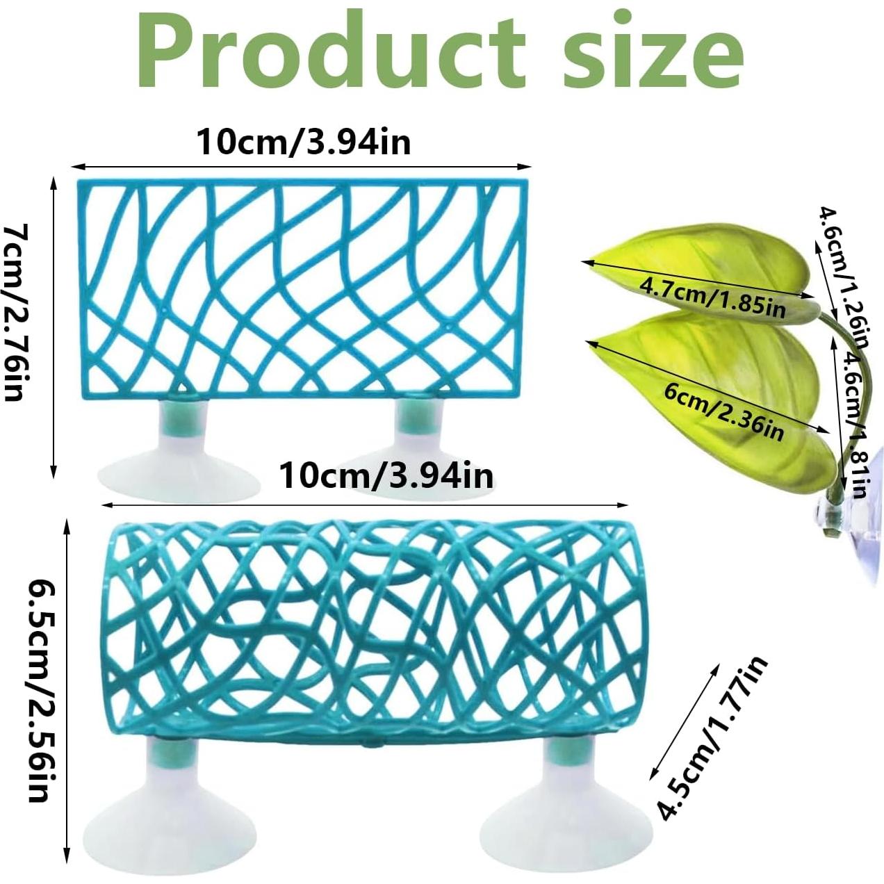 Tubo de Túnel para Peces Betta jb - Accesorios Acuario Azul