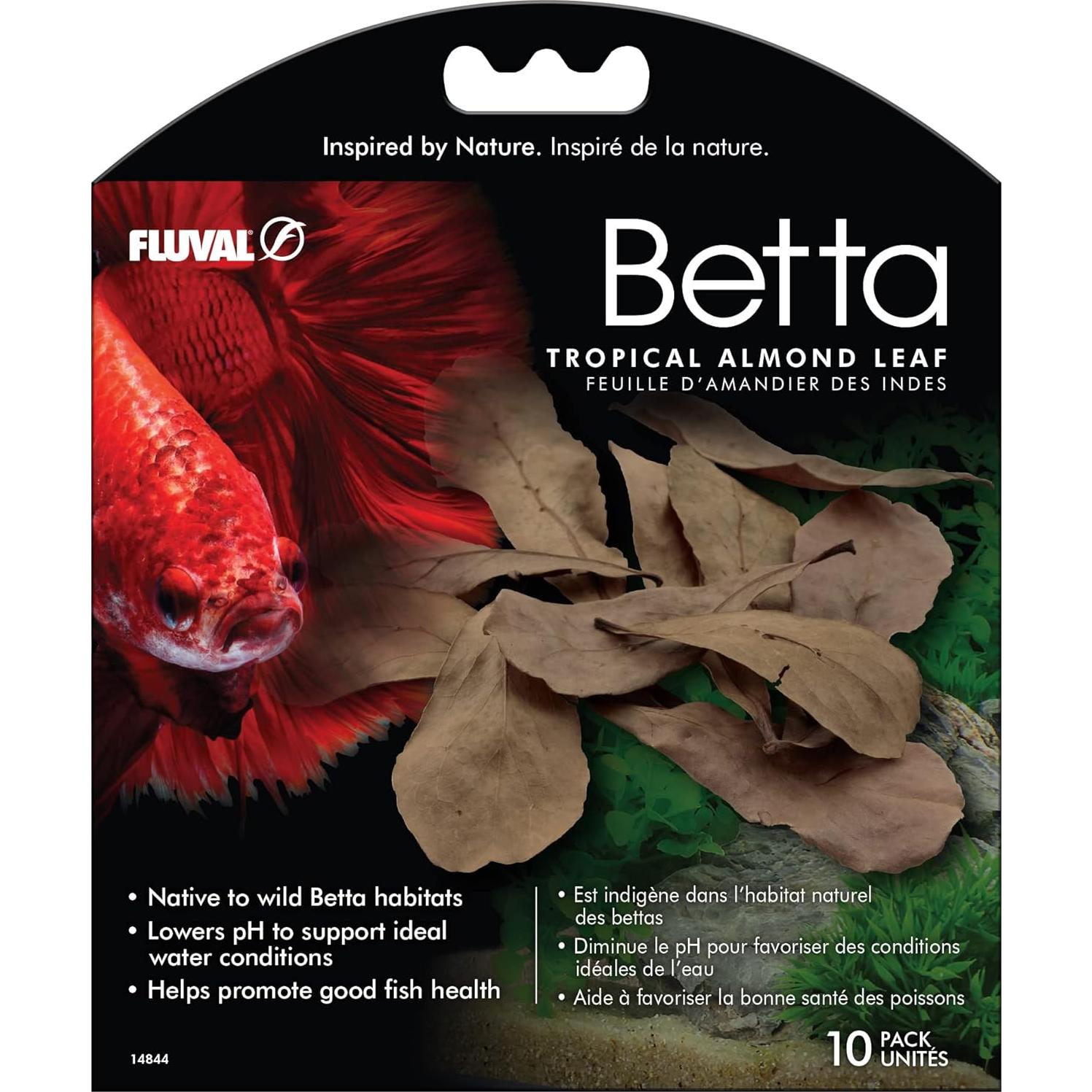 Hojas de Almendra Tropical Fluval para Acuario 10 Unidades