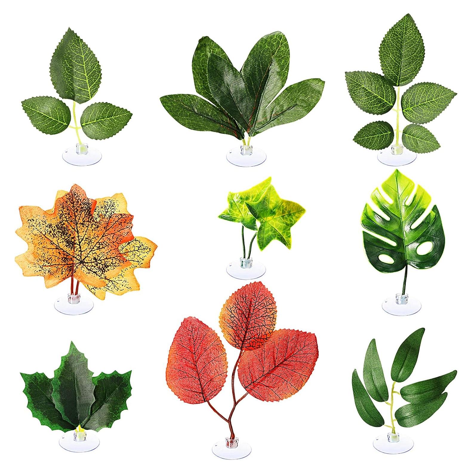 9 Piezas Hamaca de Hoja para Betta Patelai - Decoración Acuática