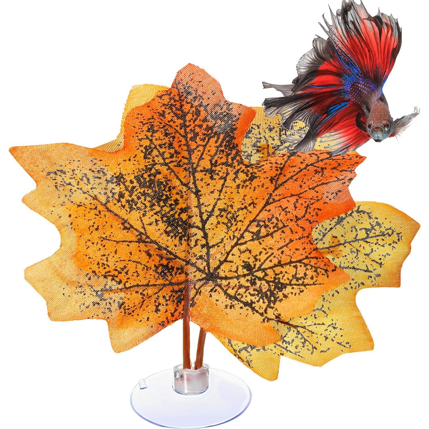 9 Piezas Hamaca de Hoja para Betta Patelai - Decoración Acuática