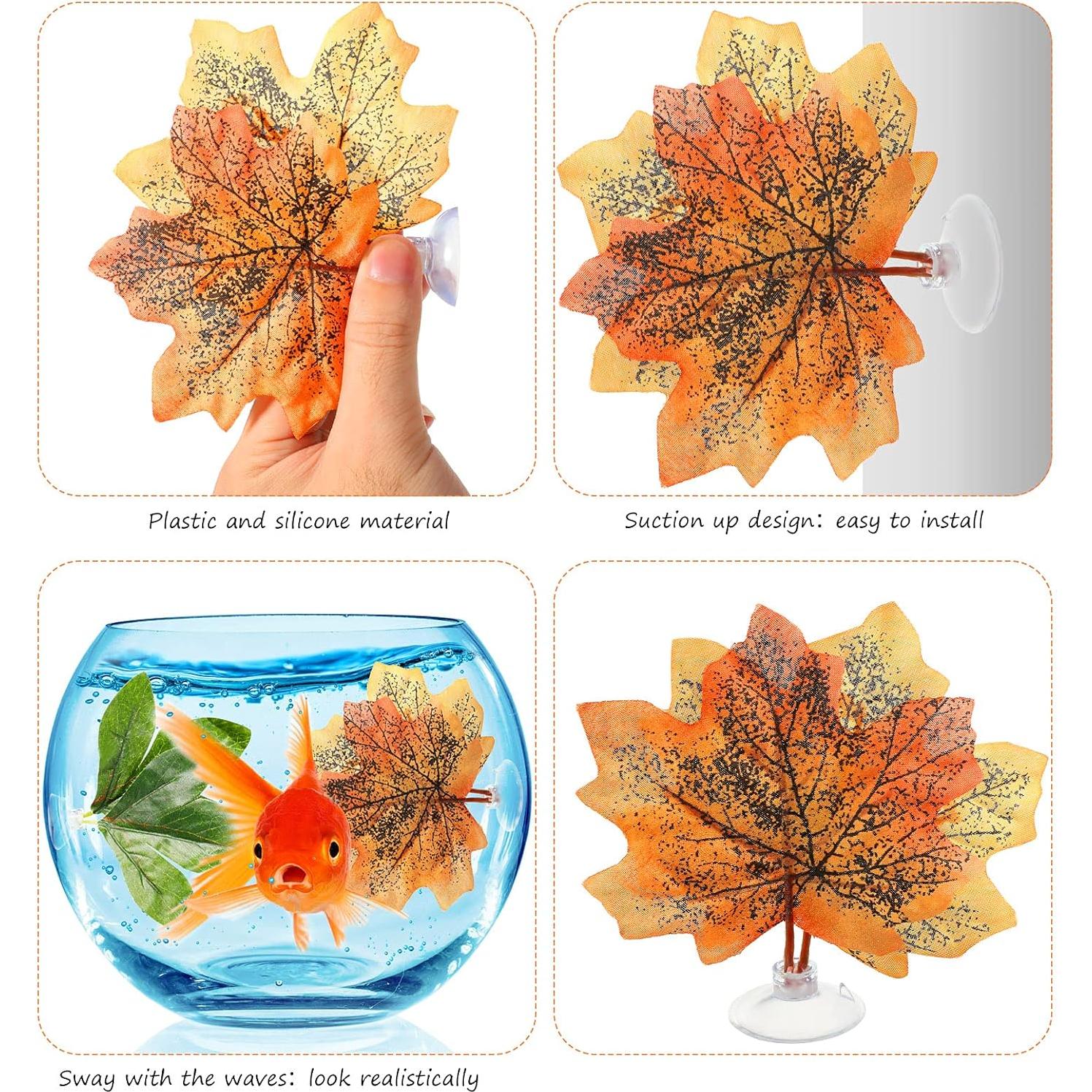 9 Piezas Hamaca de Hoja para Betta Patelai - Decoración Acuática