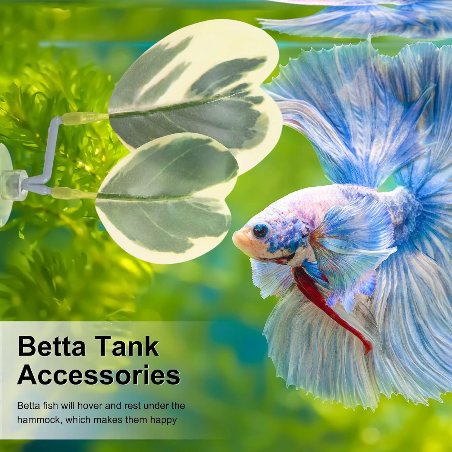 Almohadilla de Hoja para Peces Betta M METERXITY 85x110mm