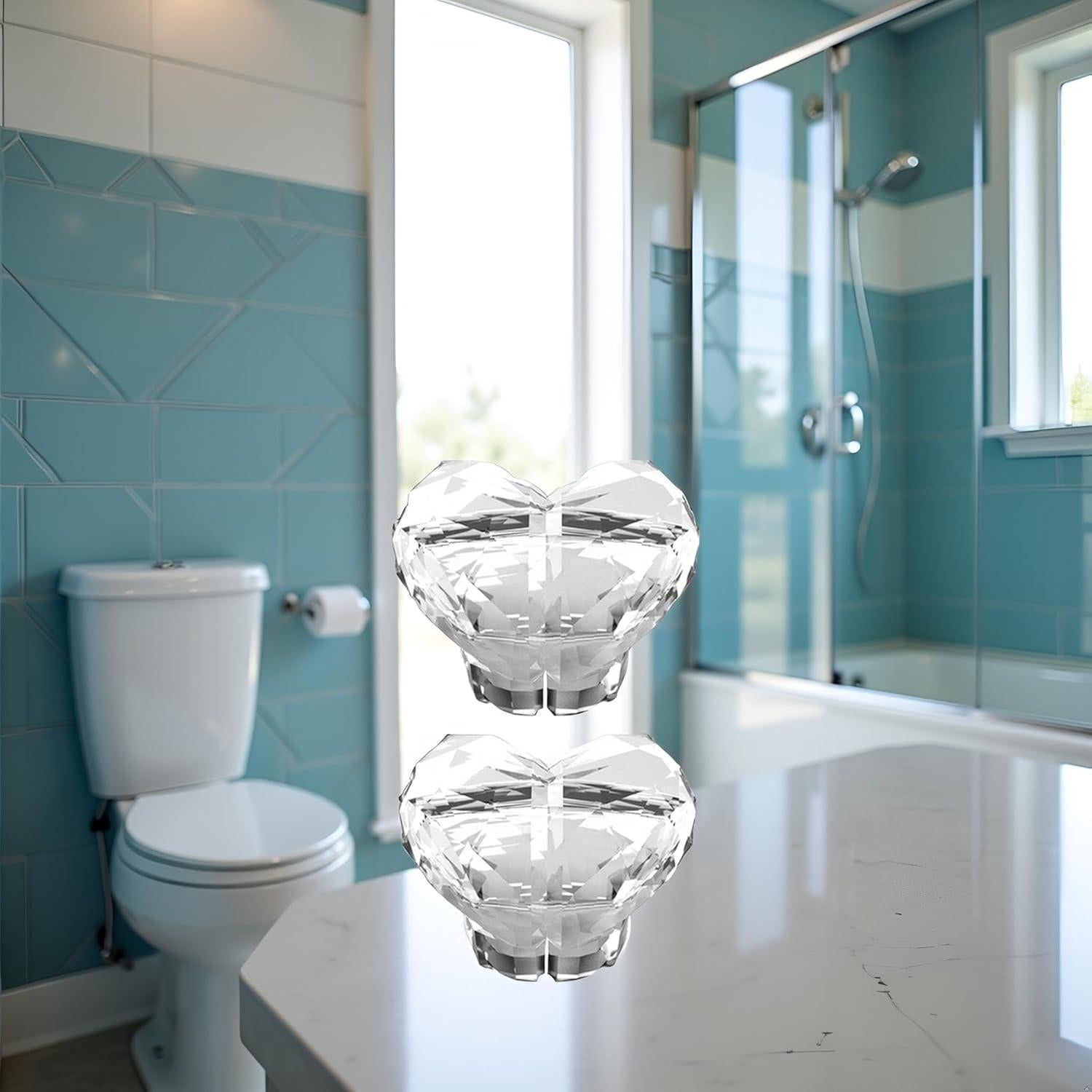 Botones de Tanque de Inodoro Corazón YuanHolumid - 2 Piezas