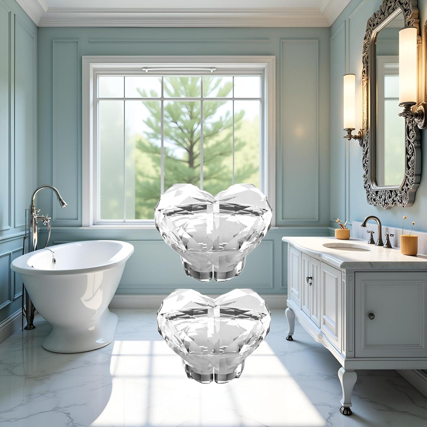 Botones de Tanque de Inodoro Corazón YuanHolumid - 2 Piezas