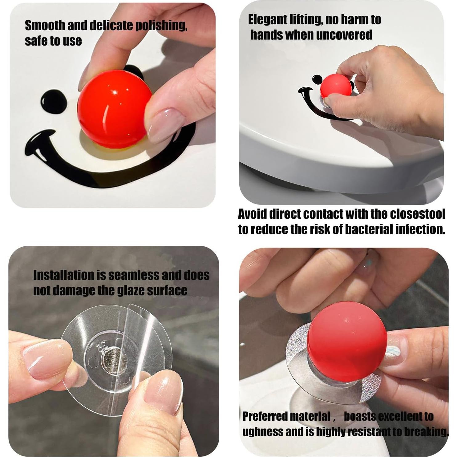 Levantador de Tapa de Inodoro 404Plus 3 Pcs Colores Vivos