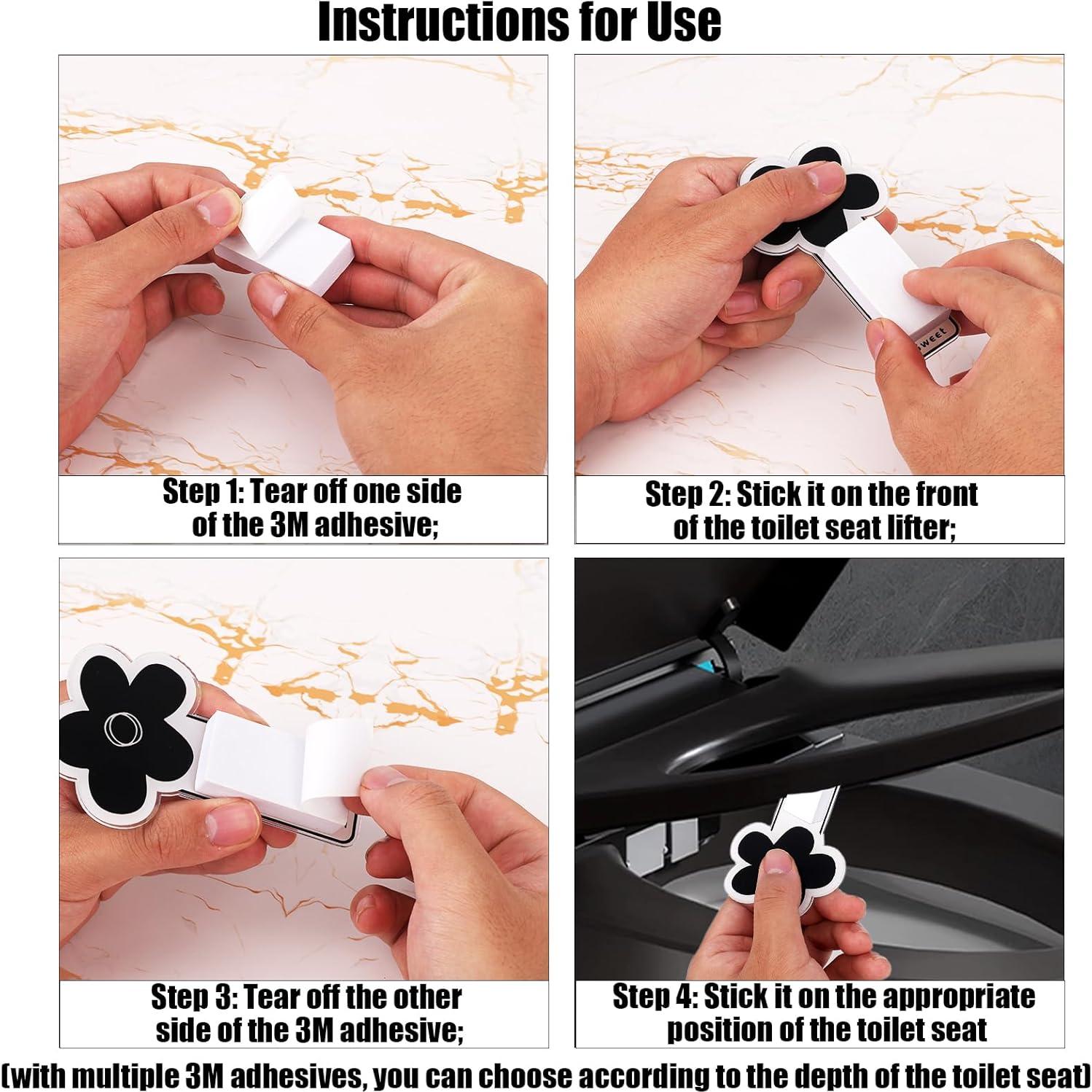 Juego Botón Descarga Inodoro y Levantador Tapa Lasuroa Negro