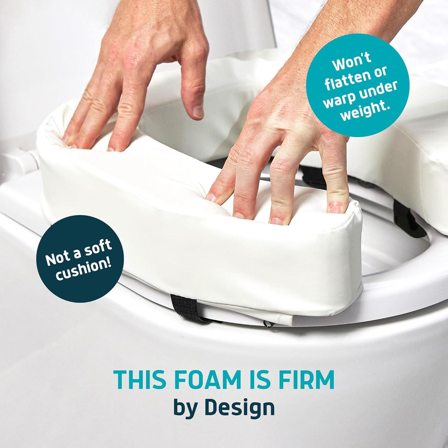 Elevador de Asiento de Inodoro Lunderg 7.62 cm Blanco Espuma