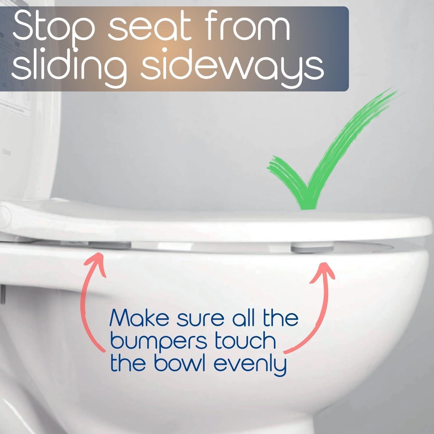 Bumpers para Asiento de Inodoro SereniBath - Paquete de 5