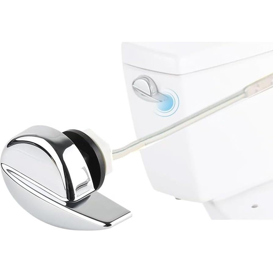 Mango de descarga inodoro HGJST cromo montaje lateral universal