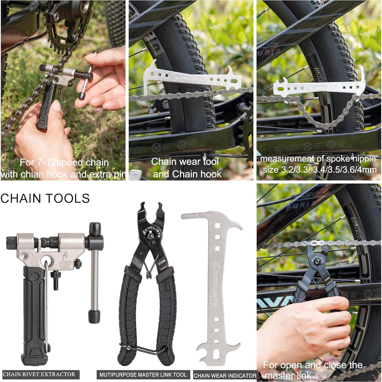 Kit de Herramientas para Bicicleta CYCLISTS 7 Piezas con Estuche