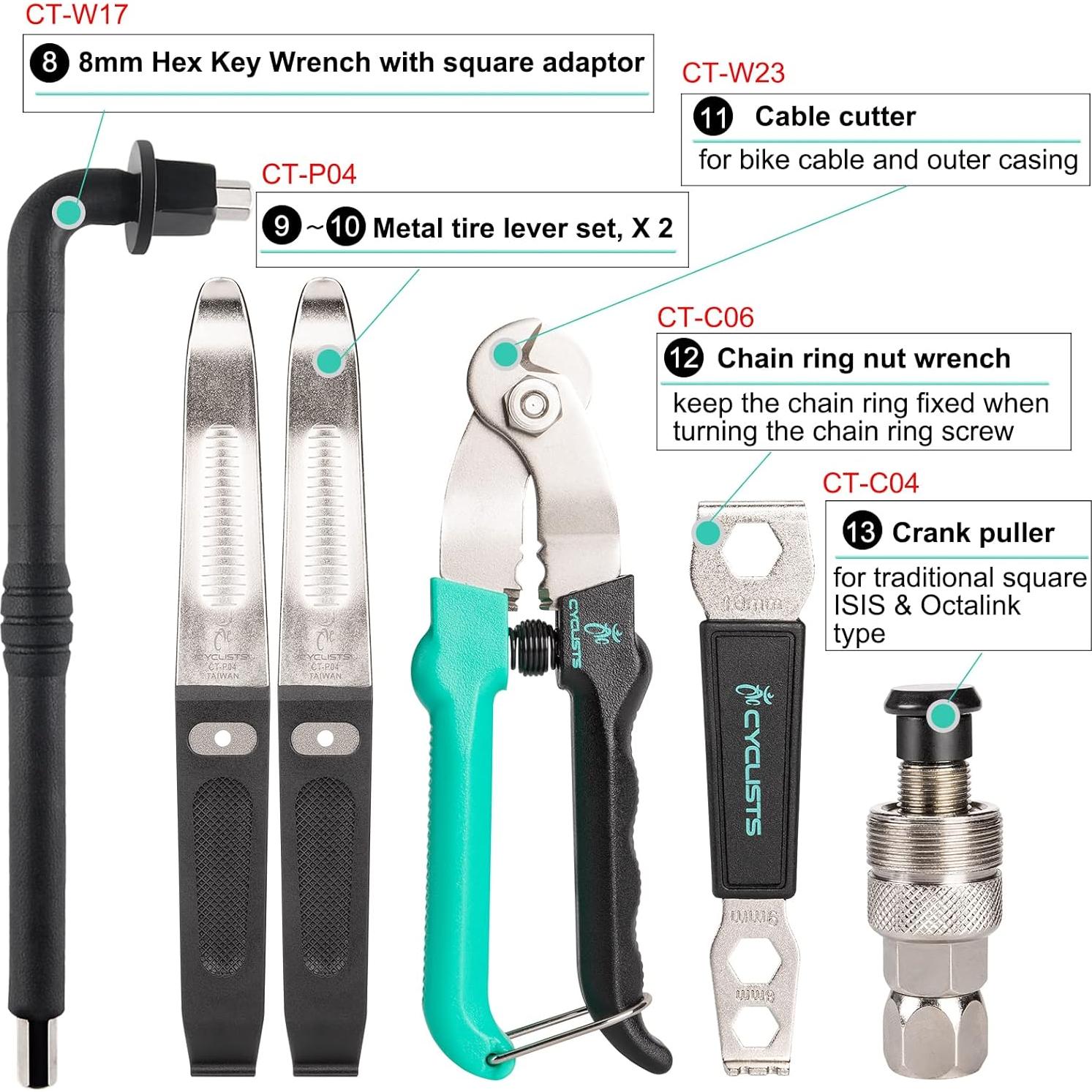 Kit de Herramientas para Bicicleta CYCLISTS 27 Piezas