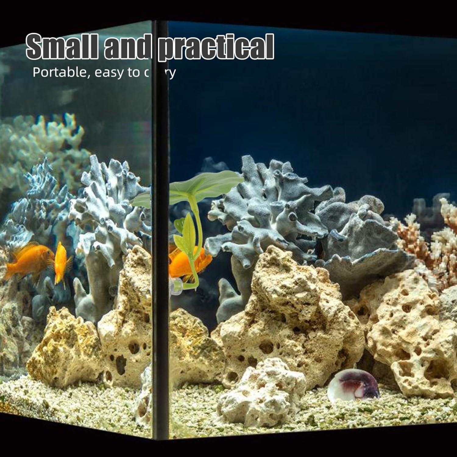 Hamaca de Hoja Artificial INOOMP para Peces Betta - Verde